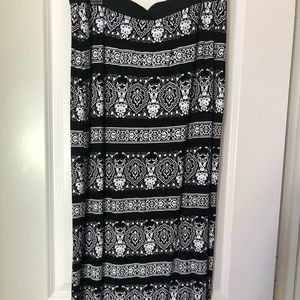 Black and white skirt